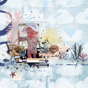 she collects sea shells