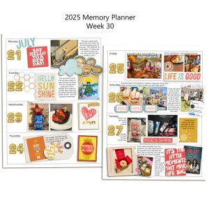 Week 30 Memory Planner