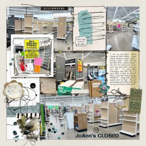 JoAnns Closed