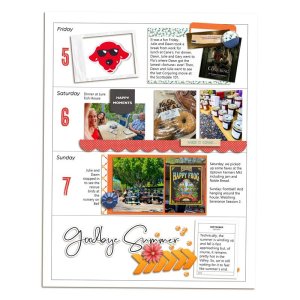 Week 36 Memory Planner - left