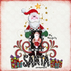My Naughty Santa ornament