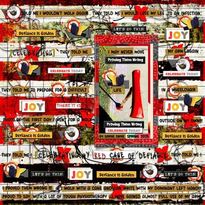 Rachel & Lynn's Hear My Voice Challenge No. 23-May 2026-Celebrating-Red Cane Of Defiance