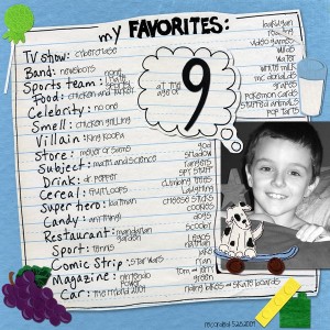 Favorites at 9