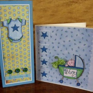 pair of baby boy cards