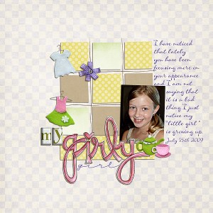 My girly girl