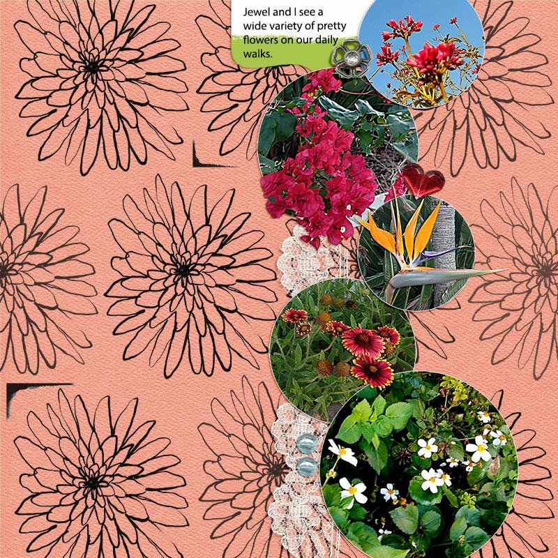 1-19-21 Stamped Background - Flowers