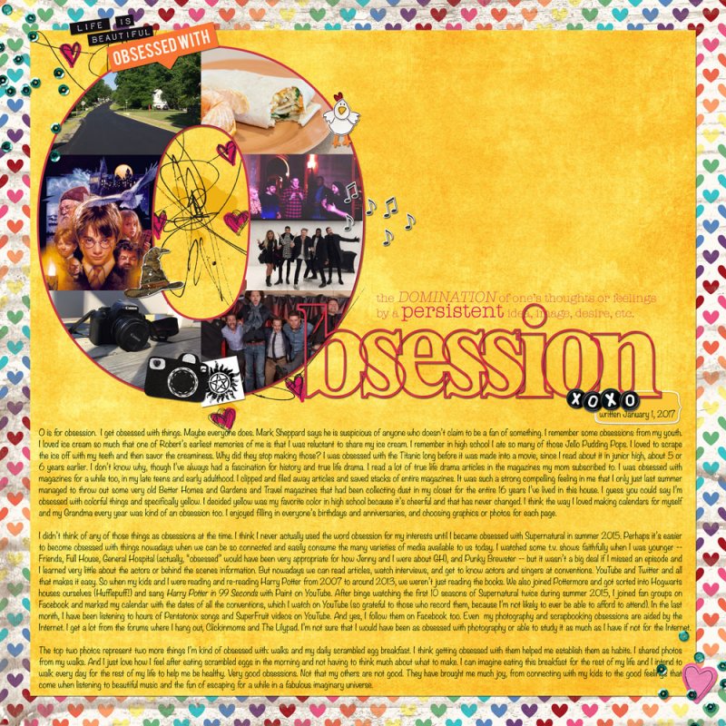 1 - Brought to You By the Letter O for Obsession