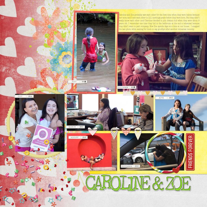 12-06 speed scrap - Caroline & Zoe