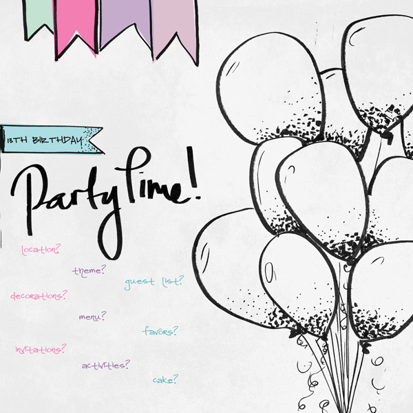 13th Birthday Party Time