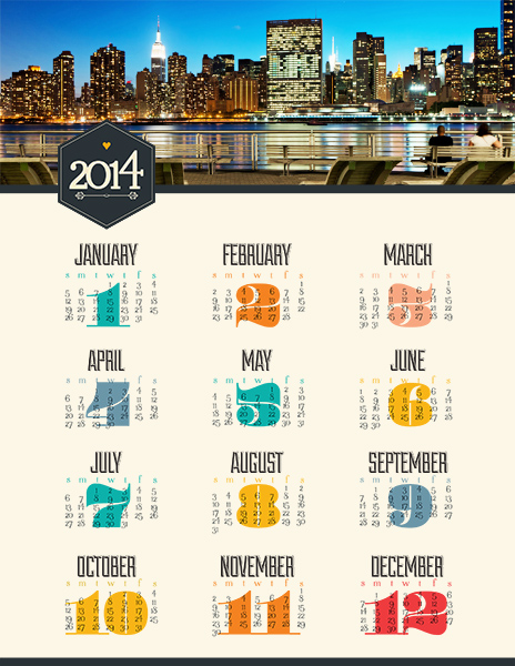 2014 Calendar
