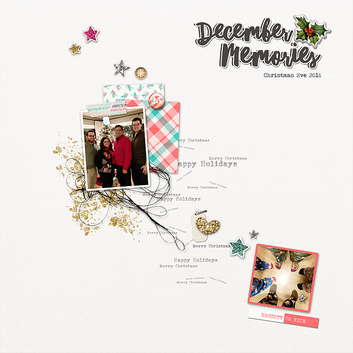 2016 Photo Book Back Cover page - XMas Eve