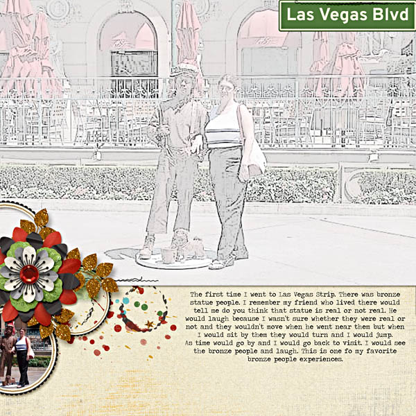 2017 MOC Day 25: Photo Treatment - Bronze People of Vegas