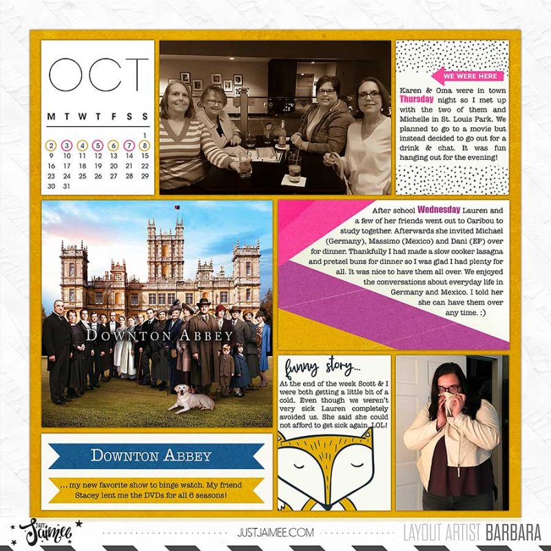 2017 Project Life Week 40 | Left Side
