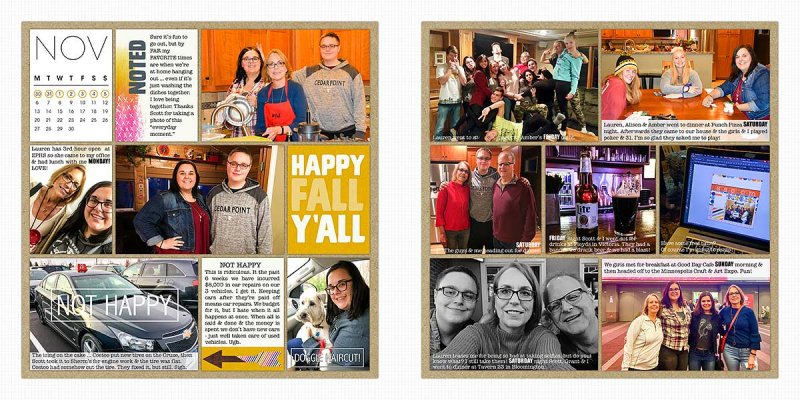 2017 Project Life Week 44 | 24x12