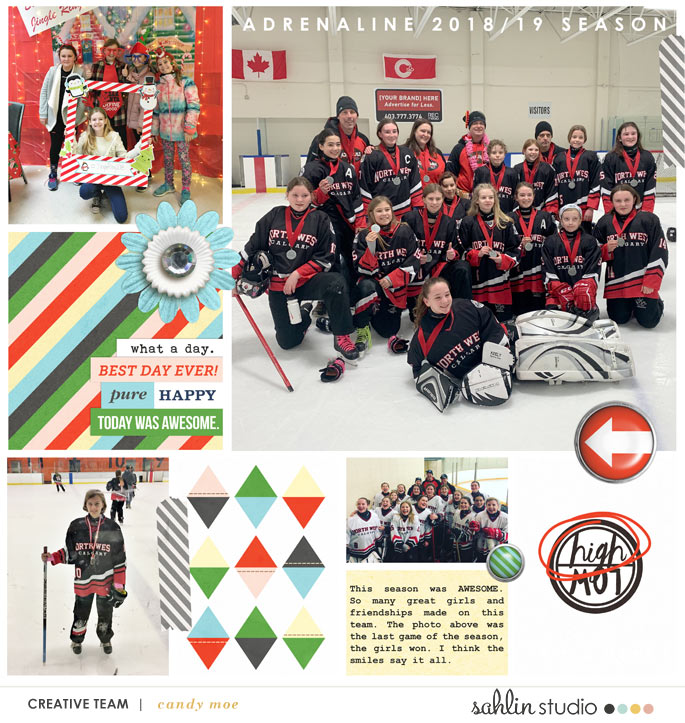 2018/2019 Ringette Season [using April Template freebie]