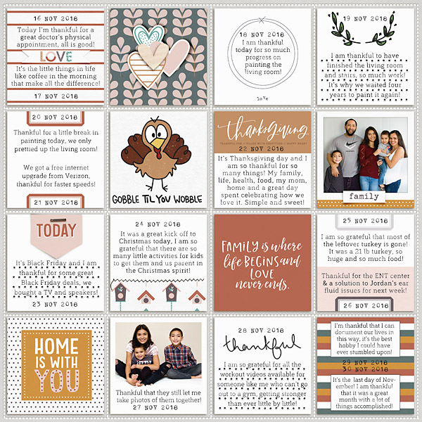 2018 Week 47-3 Gratitude Right days 16-30