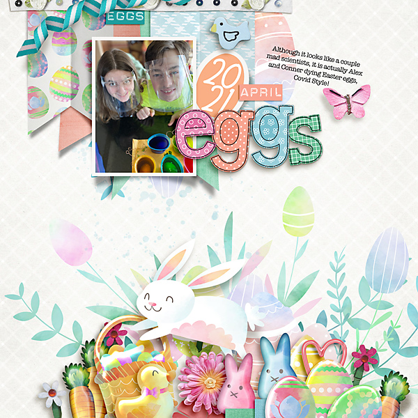 2021 Dyeing Eggs Covid Style