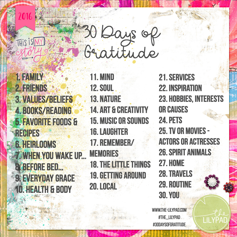 30 Days of Gratitude