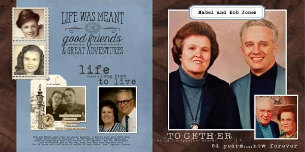 64 years:  2 page spread
