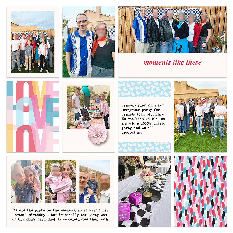 70th birthday - right side