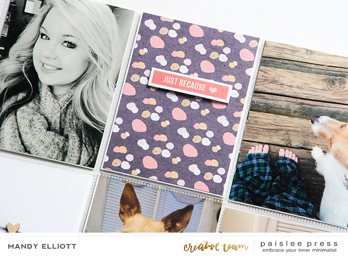9x12 Pocket Page Detail | Because by Paislee Press