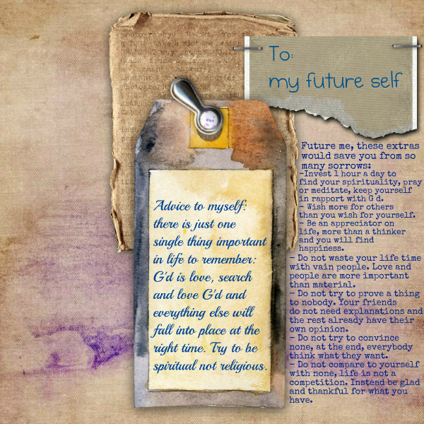Advice To My Future Self