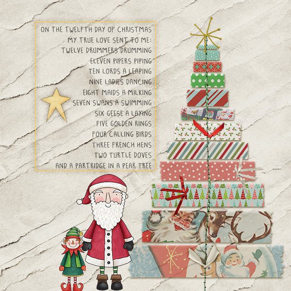 AJ 12 Dec - day 12 Washi tape