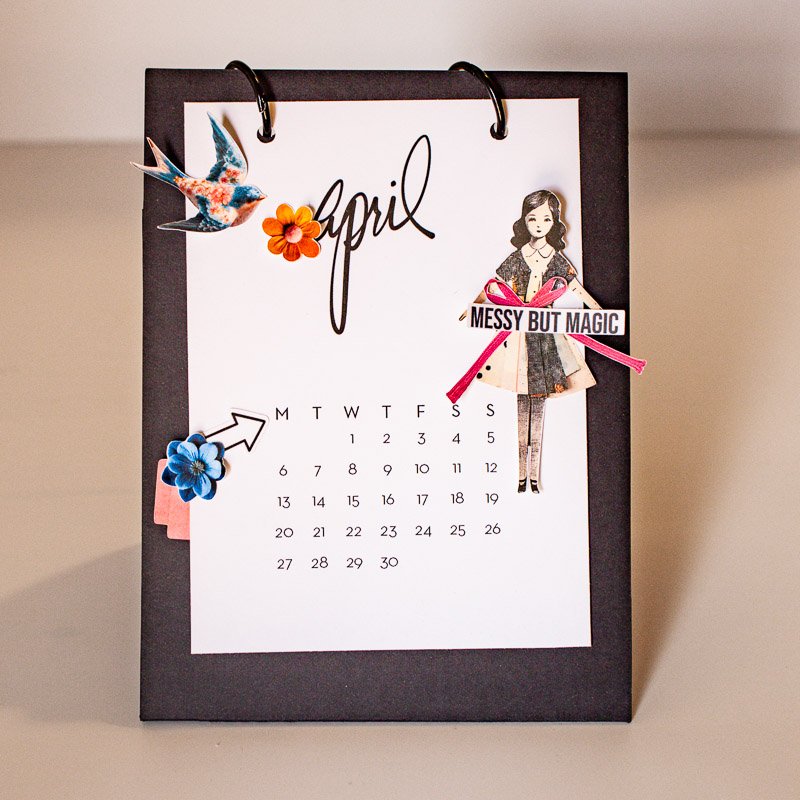 April Flip Calendar