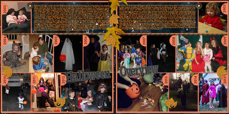 april template - Halloween Overview