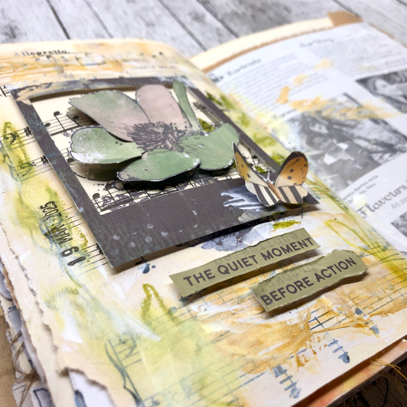 Art journal - Quiet moment - close up