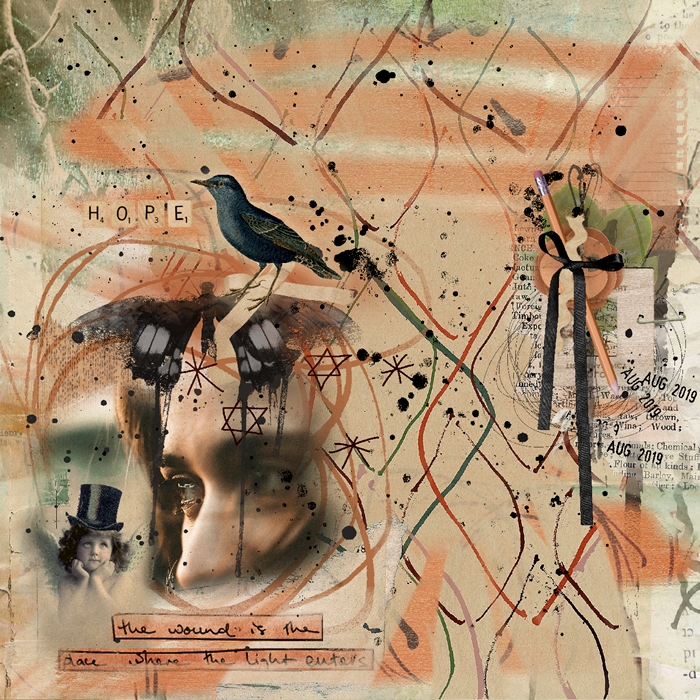 Art Journaling-Monthly Muse-August-Week#3-Hope Shines Through