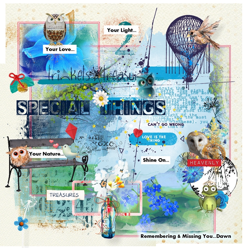 Art Journaling-Monthly Muse-Week #1-July-Make A Bouquet In Tribute To Dawn-Dear Dawn