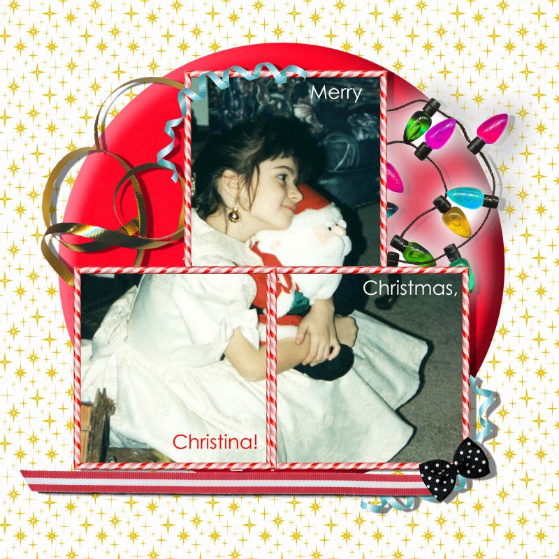 August Scrap Lift Merry Christmas, Christina