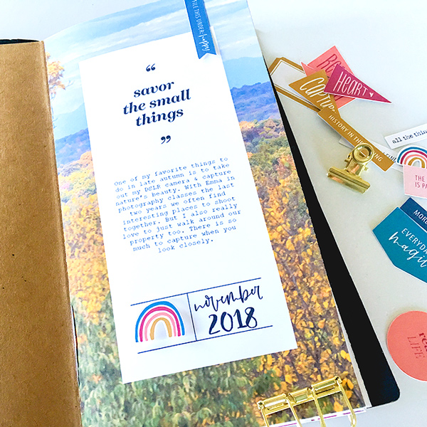 Autumn 2018 | Traveler's Notebook