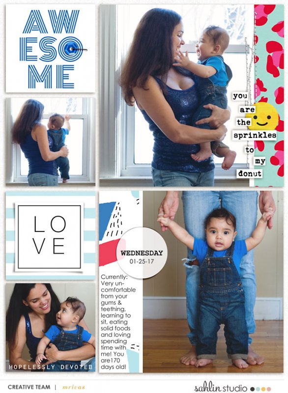 Baby's album spread 22 left