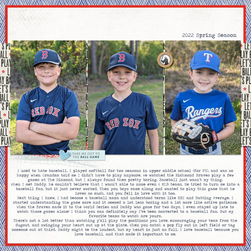 Baseball Mama (MOC 11 - Tell a Love Story)