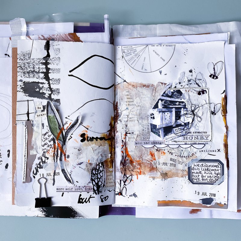 Be(e) the change - Hybrid Junk Journal