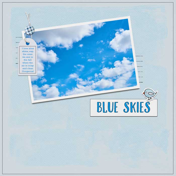 Blue skies