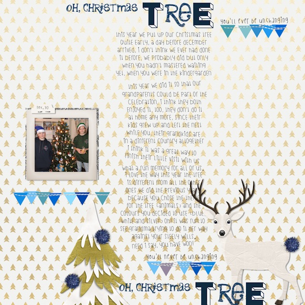blue tree