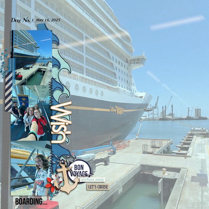 Boarding DIsney Wish