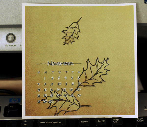 ~ calendar - Nov ~