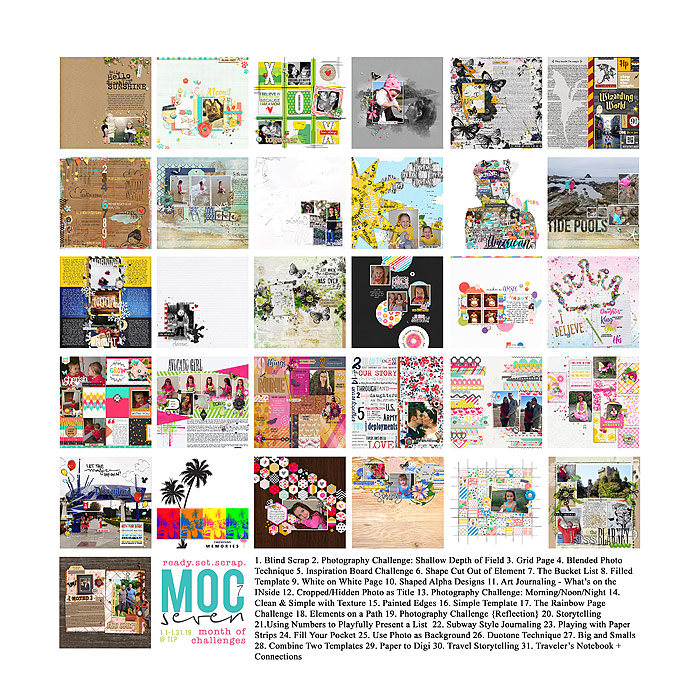 Cassie's (ScrappyHappy82) MOC 7 Collage