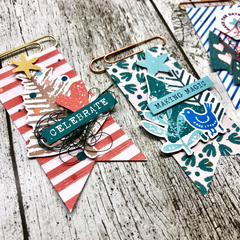 Christmas flags - close up 1