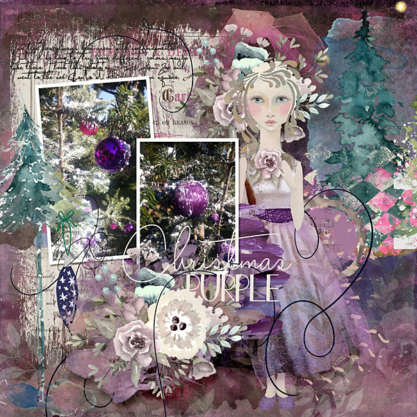 Christmas purple