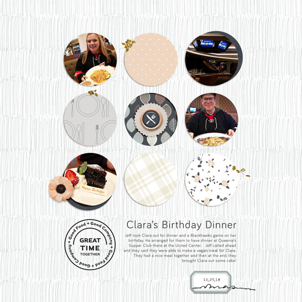 Clara's Birthday Dinner