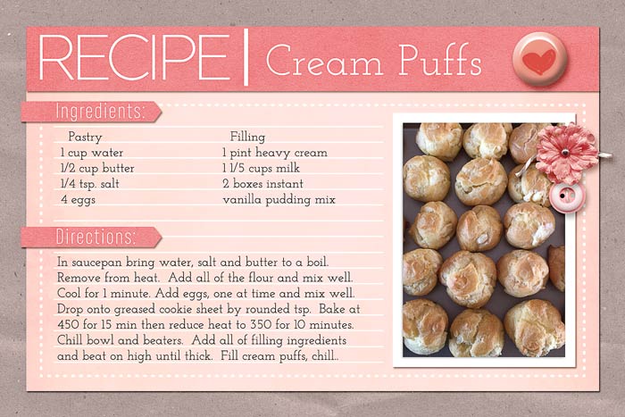 Cream Puff Recipe