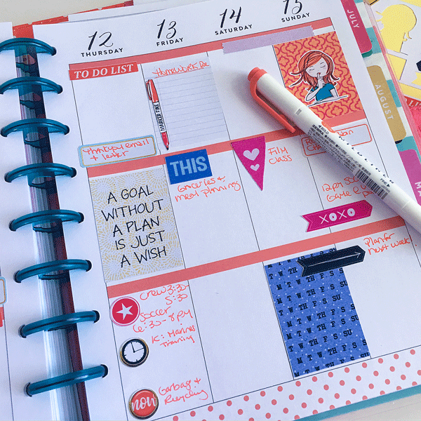 Custom Planner Stickers | Goal Theme