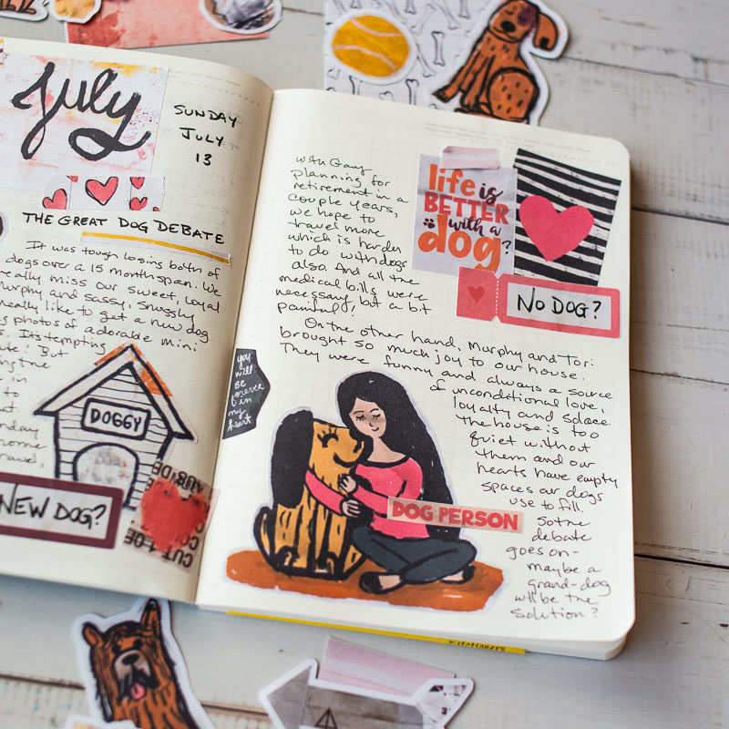Daily journal - close up