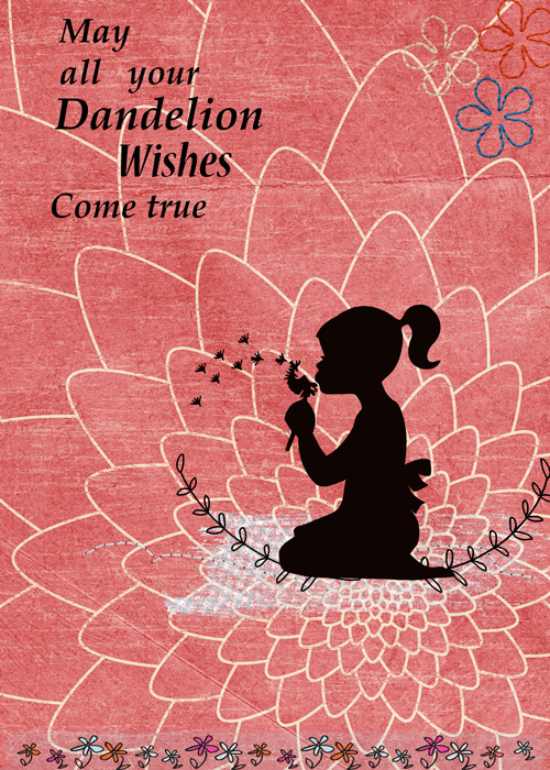 Dandelion-wishes- card front  SOSN-9-6