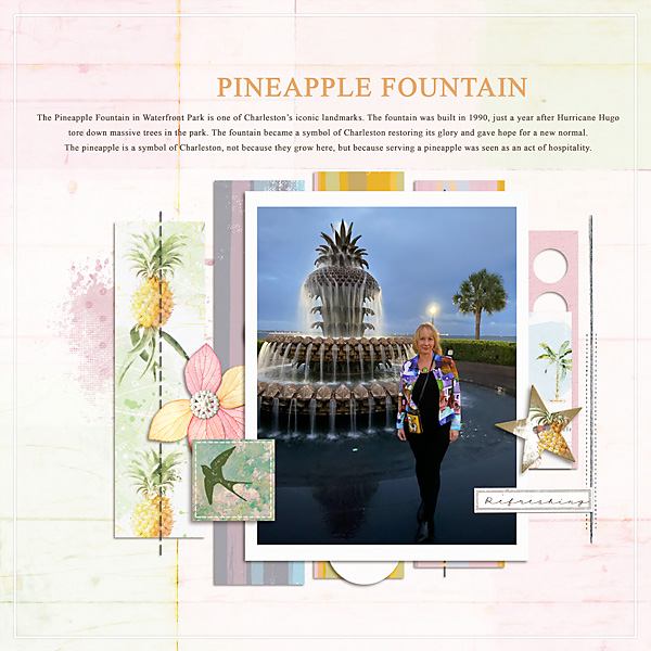 Day 16 - Combine 2 Templates - Pineapple Fountain